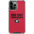 University of Georgia How Bout Them Dawgs iPhone 13 Pro Max Clear Case